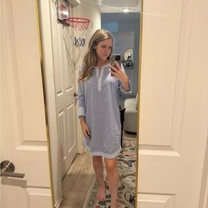 Light Blue Striped Tunic Dress Vineyard Vines size 6